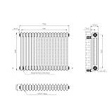 Радіатор Calidum 3-17 785х600, anticor, білий глянцевий, фото 7