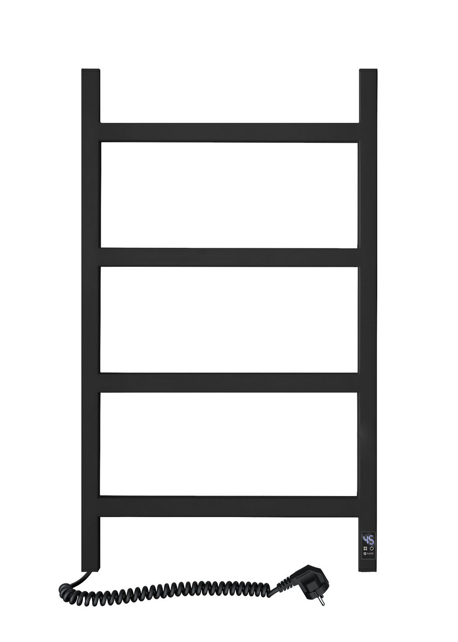 Сушка для рушників електрична Nordic 500х800 Sensor нержавіюча сталь, лівий, чорний муар, фото 1