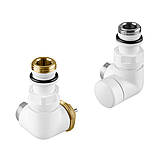 Комплект вентилів термостатичний Vario Term VISION 3-х осьовий, лівий, білий, фото 2