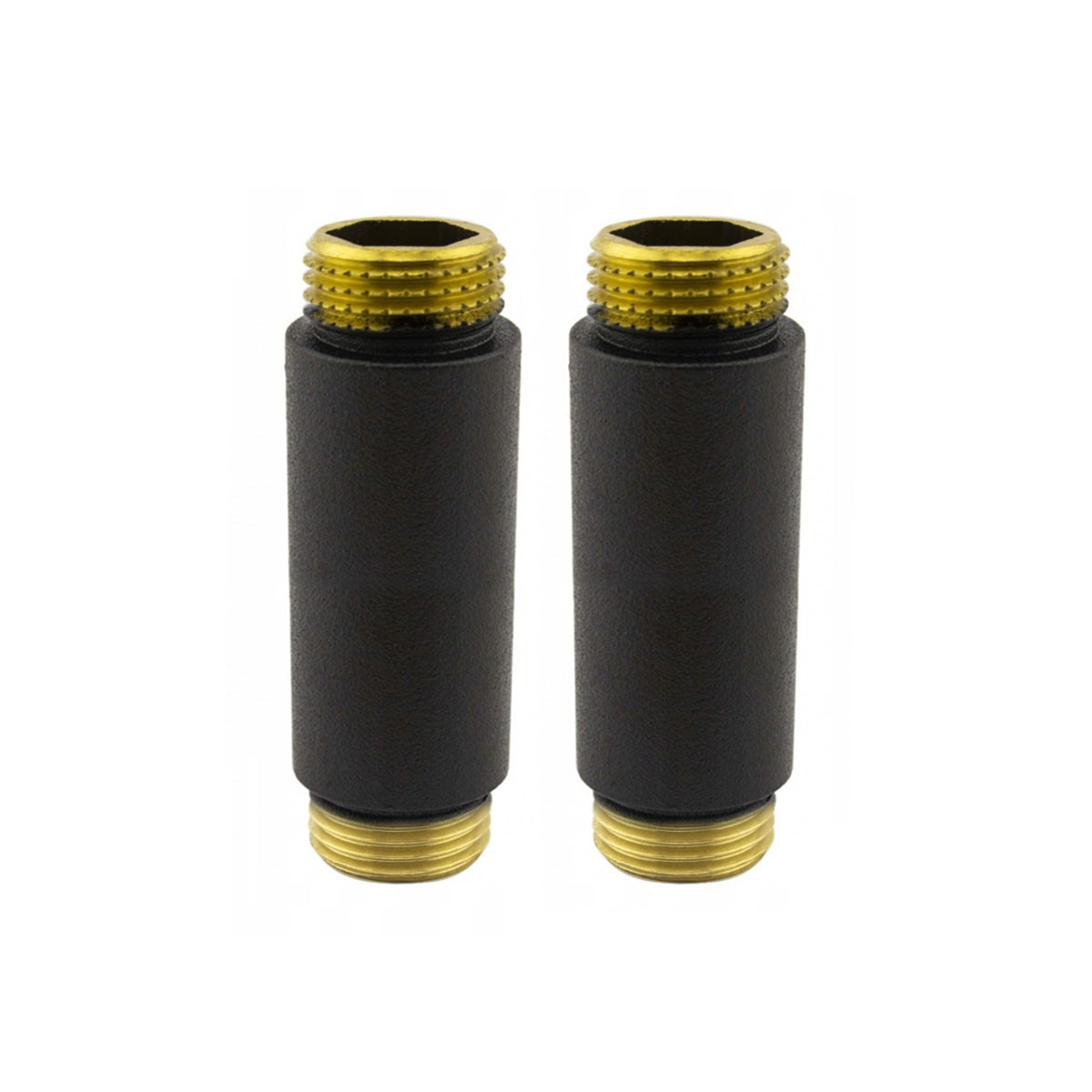 Подовжувач ЗЗ (1/2" x 1/2") 50 мм, чорний структурний (2 шт), фото 1