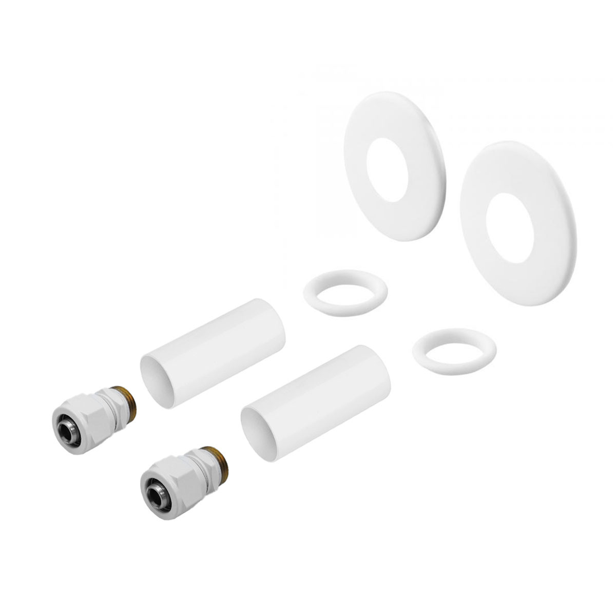 Комплект маскувальний Vario Term GZ1/2"хPEX 16х2, білий, фото 1