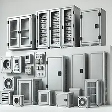Щити з монтажною панеллю, аксесуари для щитів та щитового обладнання