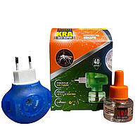 Фумігант + рідина на 40 ночей від комарів KRA комплект/12шт