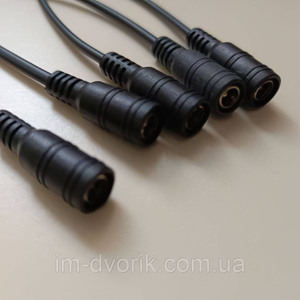 Конектор DC Провід-"Мама" 5.5x2.5мм IP33 (Комплект 5 шт.)