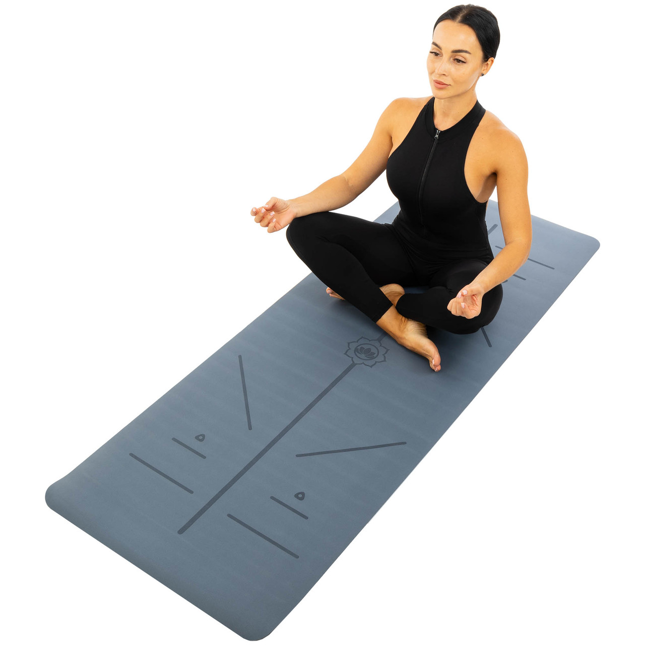 Килимок для йоги з PU гуми Record 183×68×0,5 см