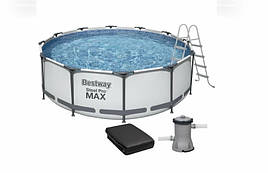 Bestway Каркасний басейн Bestway 56420 (366х122 см) з картриджним фільтром, тентом та сходами