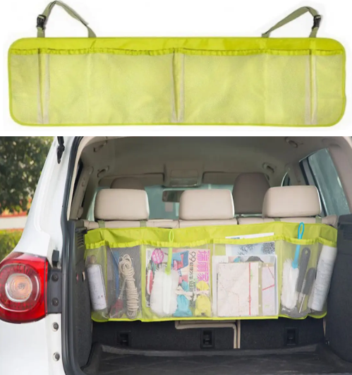 Органайзер на спинку заднього сидіння в авто довгий (салатовий)