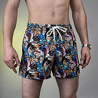 Пляжні красиві чоловічі короткі шорти Los Santos для відпочинку на морі та басейну з поліестеру
