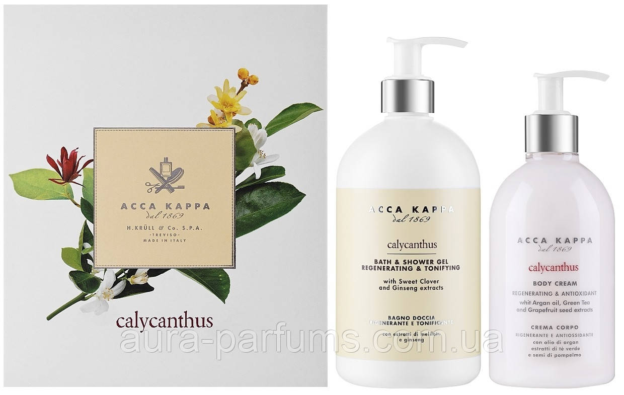 Набір Acca Kappa Calycanthus Gift Set Гель для душу 500 мл + Лосьйон для тіла 300 мл