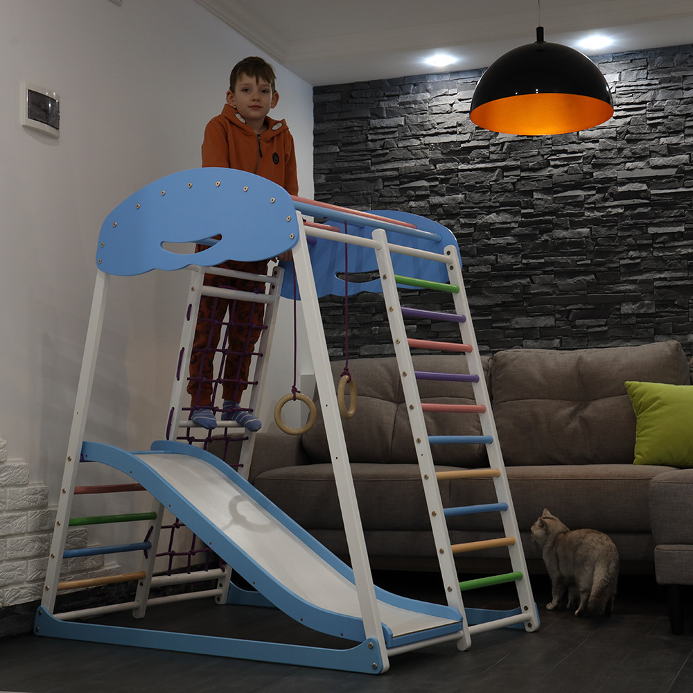 Дитячий спортивний комплекс для дому SportBaby SportWood Sky Plus 1