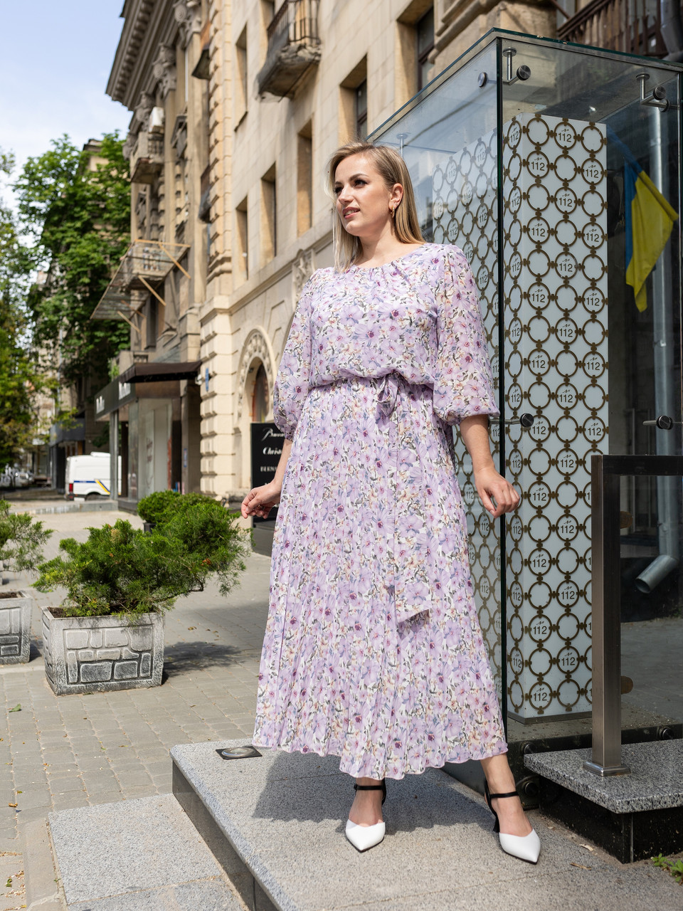 Плаття пліссе Камілла лаванда, фото 1