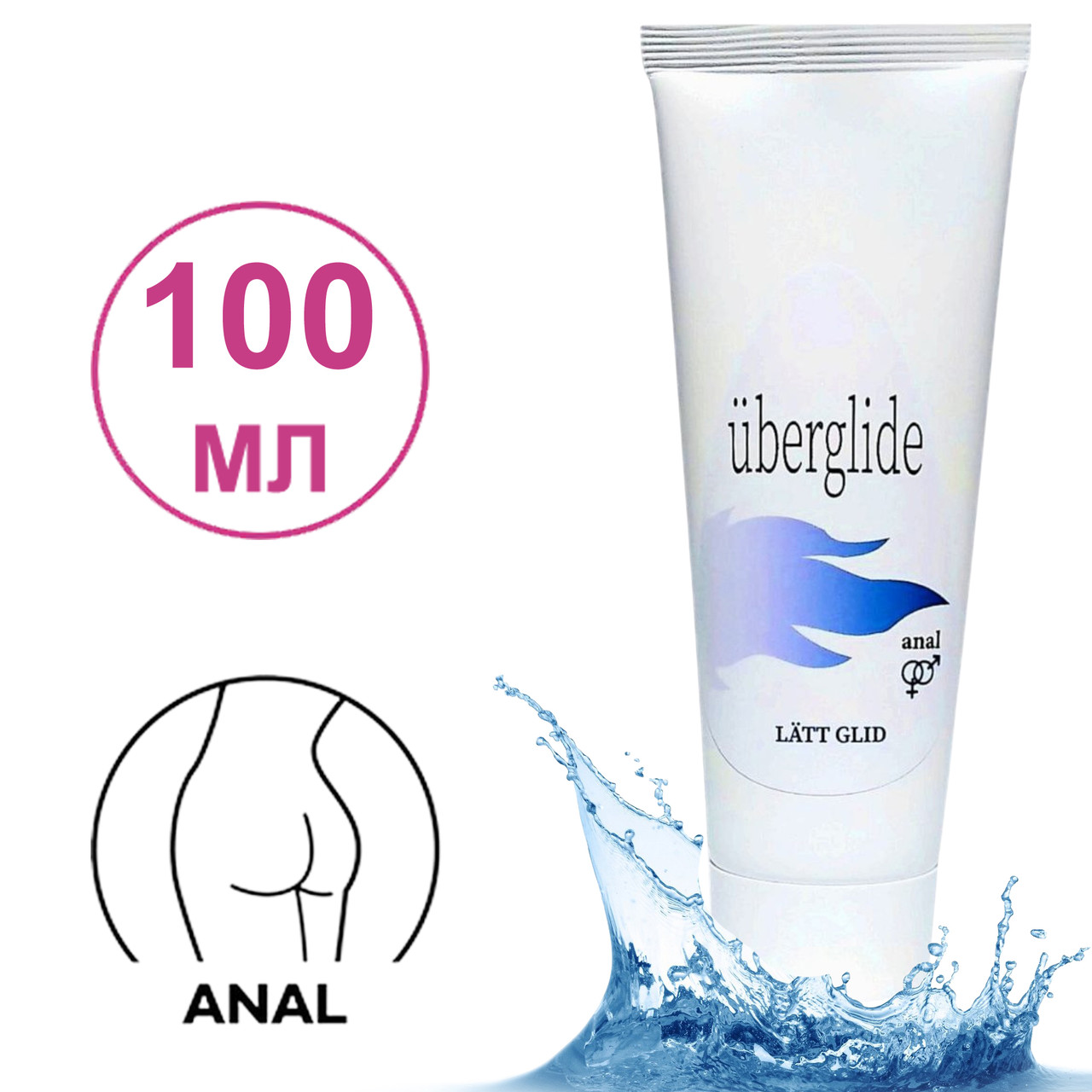 Лубрикант анальний на водній основі 100 мл, Uberglide Anal