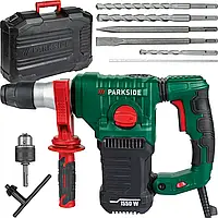 Перфоратор 1550 Вт Parkside PBH 1550 C1 SDS-Plus дриль ударний з долотом + набір свердел B_2503