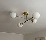 Стельова лампа Milo LED E27 Люстра підвісна з білими кулями для дому офісу B_2512, фото 2