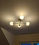 Стельова лампа Milo LED E27 Люстра підвісна з білими кулями для дому офісу B_2512, фото 3