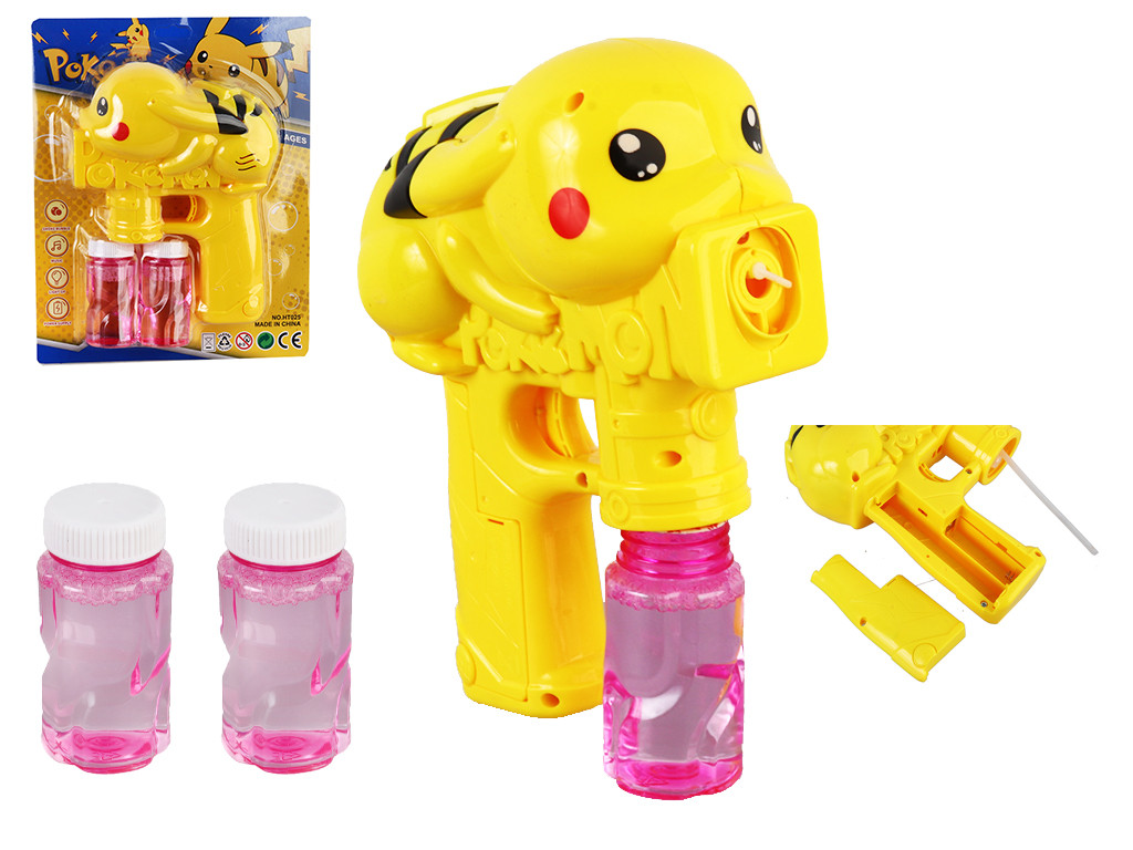 Пістолет з мильними бульбашками мелодія, підсвічування, на листі /72-2/, фото 1