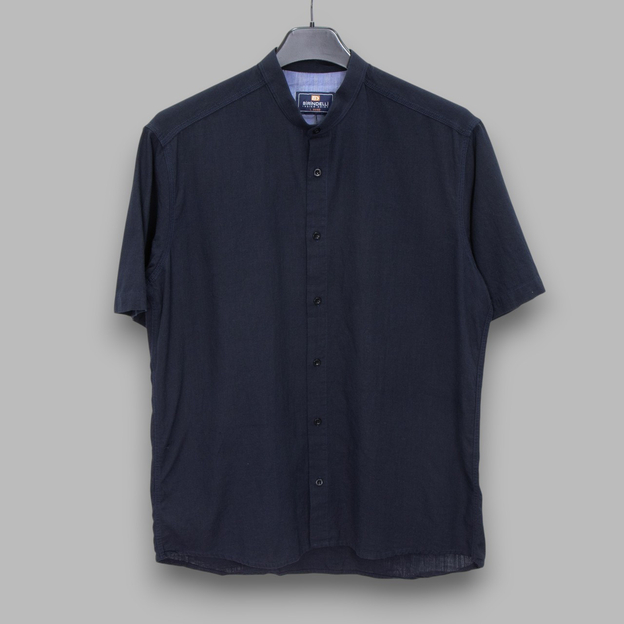 Сорочка чоловіча, прямого покрою, з коротким рукавом, Birindelli 02-5107 100% льон M(Р), фото 1