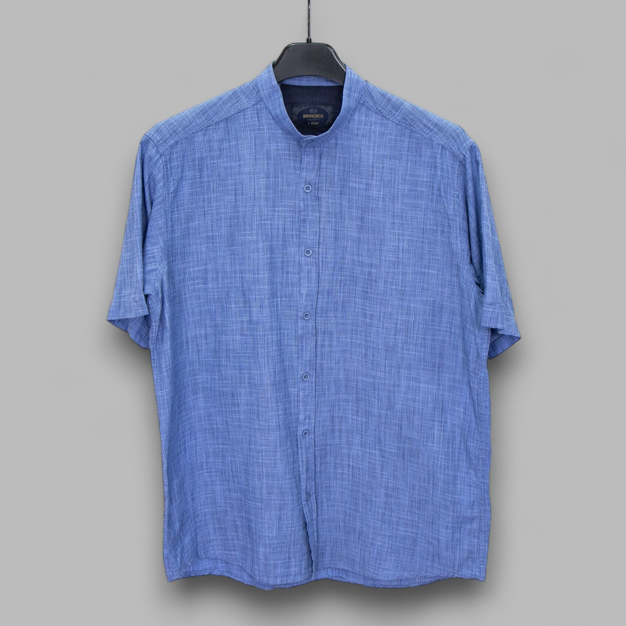 Сорочка чоловіча, прямого покрою, з коротким рукавом, Birindelli 02-5329 100% льон M(Р), фото 1