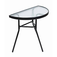 Столик напівкруглий Bonro B-1913 для балкону саду тераси B_2519