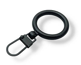 Пулер - висюлька металева для бігунків Кільце d23мм колір Чорний
