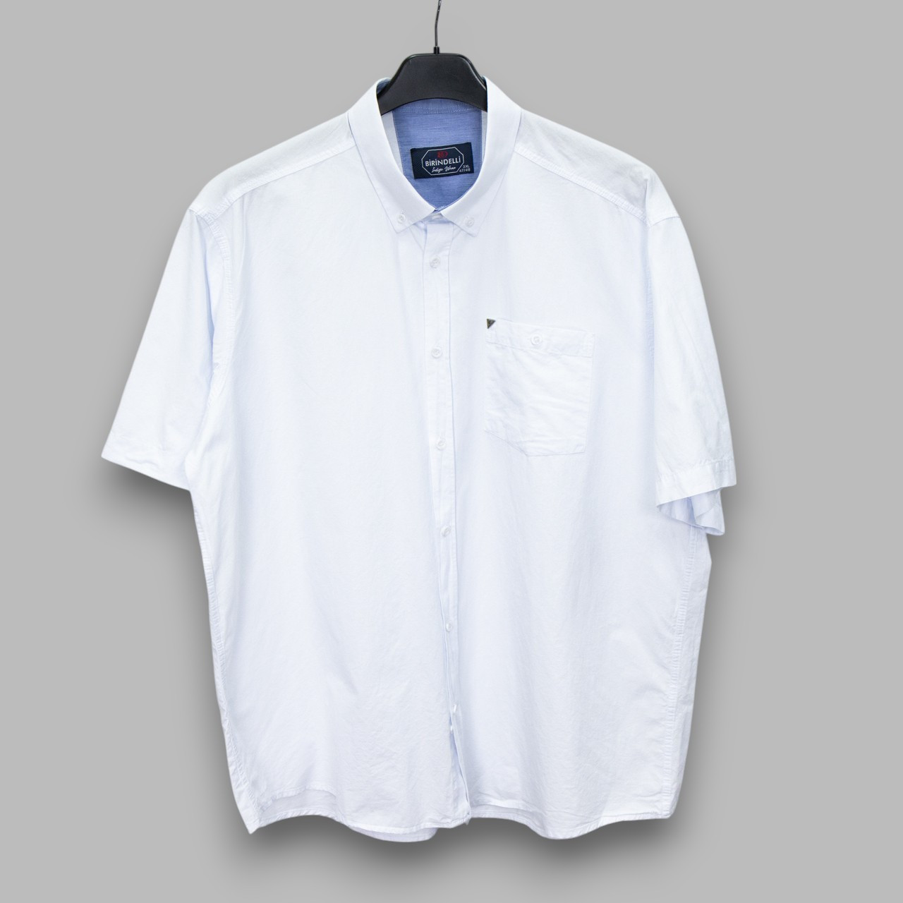 Сорочка чоловіча, прямого покрою, з коротким рукавом, Birindelli 06-2521 100% бавовна 3XL(Р), фото 1