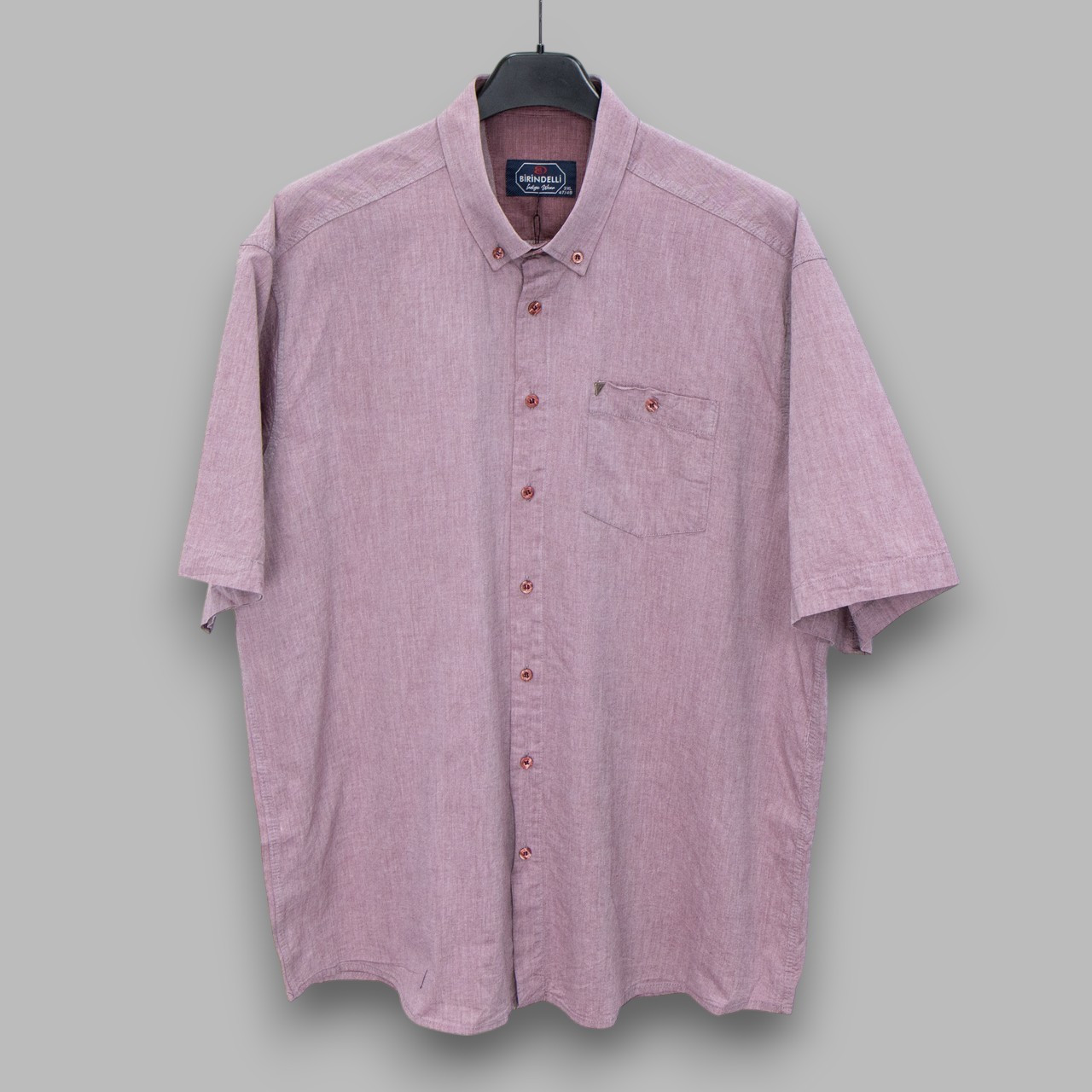Сорочка чоловіча, прямого покрою, з коротким рукавом, Birindelli 06-2112 100% бавовна 3XL(Р), фото 1