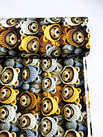 Ткань для постельного белья ,100% хлопок ,Ранфорс  240 см, с принтом медвежонок