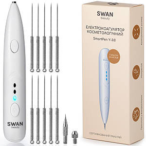 Електрокоагулятор Swan Beauty Y-3.0 для видалення папілом та бородавок плазмова ручка біла