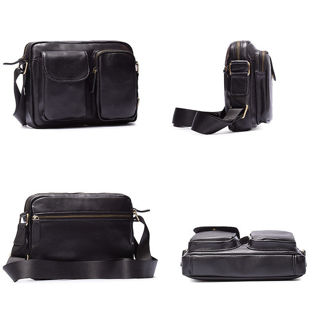 Сумка шкіряна чоловіча чорна арт.00272 Сумка шкіряна чоловіча чорна арт.00272