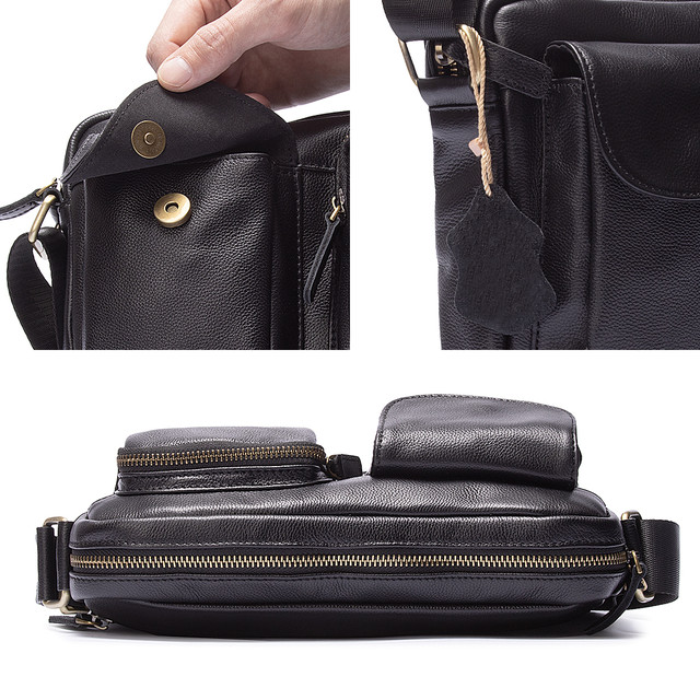 Сумка шкіряна чоловіча чорна арт.00272 Сумка шкіряна чоловіча чорна арт.00272