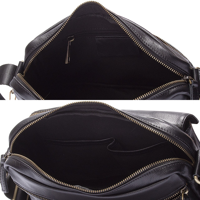 Сумка шкіряна чоловіча чорна арт.00272 Сумка шкіряна чоловіча чорна арт.00272