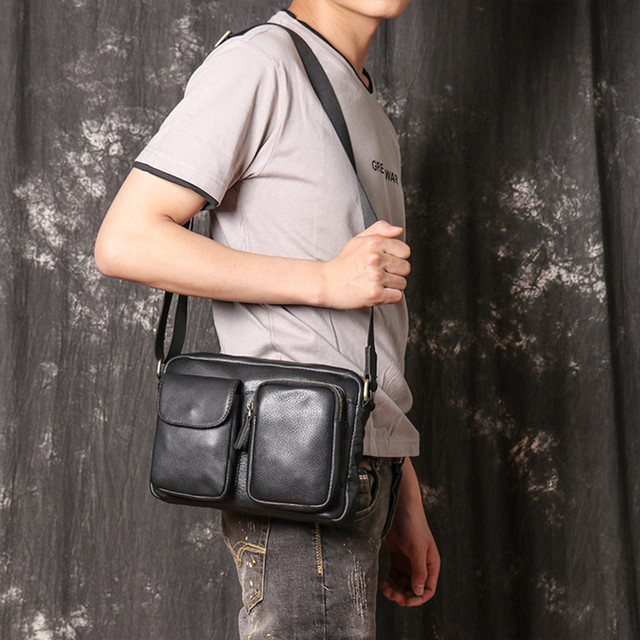 Сумка шкіряна чоловіча чорна арт.00272 Сумка шкіряна чоловіча чорна арт.00272