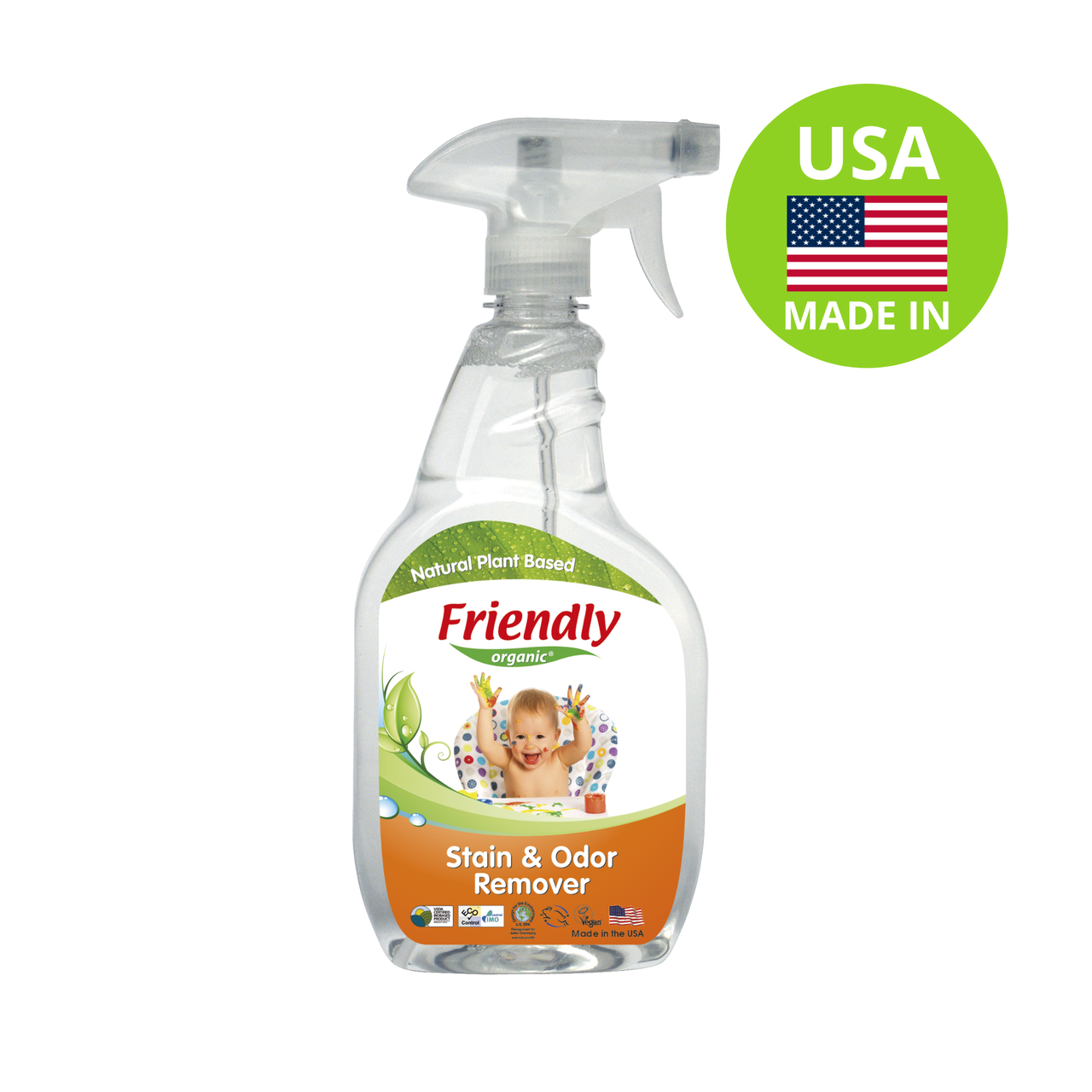 Органічний концентрований вивідник плям і запахів Friendly Organic 650 мл