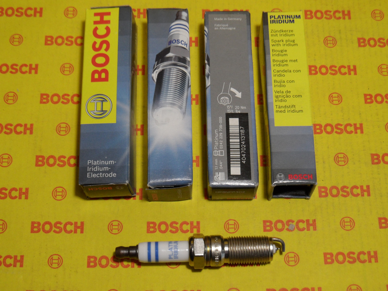 Свеча зажигания BOSCH HR8NPP302 1.1 Platinum Iridium 0242229739,0 242 ...
