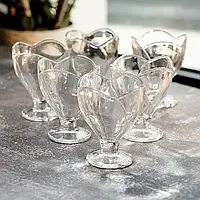 Креманки набір 6 штук 180 мл із скла для морозива закусок десерта horeca посуд для ресторану