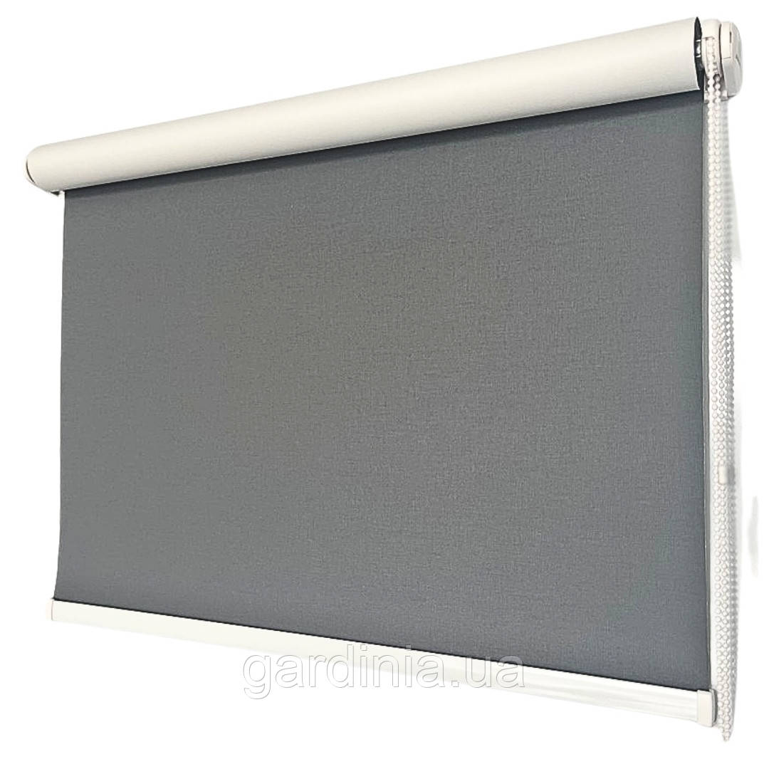 Ролети на вікна / Рулонні штори міні Севілія темно сіра 38 x 185 см, фото 1