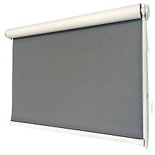 Ролети на вікна / Рулонні штори міні Севілія темно сіра 38 x 185 см