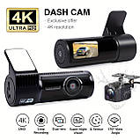 Відеореєстратор Car Dashcam D18 pro 4К з Wi-Fi та задньою камерою, фото 2