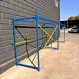 Будівельні рамні ліси риштування комплектація 2 х 6 м, діаметр труби 42 мм, фото 3