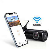 Відеореєстратор Car Dashcam D18 pro 4К з Wi-Fi та задньою камерою, фото 4