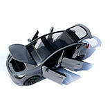 Машинка метал Tesla model Y електрокар сіра Тесла 1:24 відкр двері баг капот звук світло 19*6,5*8,5см (EL 70333), фото 7