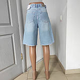 Шорти Zeo Basik жіночі джинсові баггі бавовна 32 блакитні, фото 5