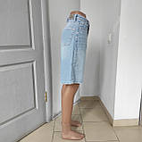 Шорти Zeo Basik жіночі джинсові баггі бавовна 32 блакитні, фото 2
