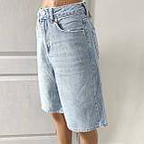 Шорти Zeo Basik жіночі джинсові баггі бавовна 32 блакитні, фото 4