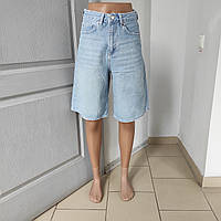 Шорти Zeo Basik жіночі джинсові баггі бавовна 32 блакитні