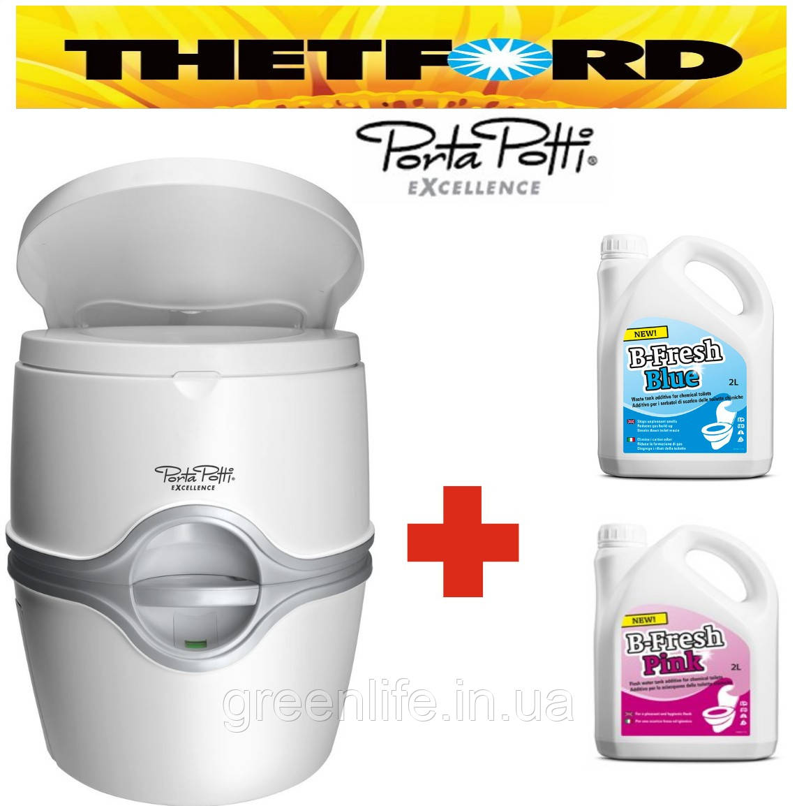 Біотуалет, Порта Потті 565 Экселенс, Оригінал, THETFORD, Porta Potti 565 Excellence плюс рідина.