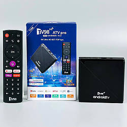 Smart TV приставка TV98 Pro 8K Ultra HD WIFI 2.4-5G, Android 14.0, 2Gb, 16Gb Чорний 56671