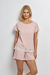Піжама жіноча ШОРТИ ТА ФУТБОЛКА ТРИКОТАЖНА ELLEN PEACHY PEARL 2870/11/01