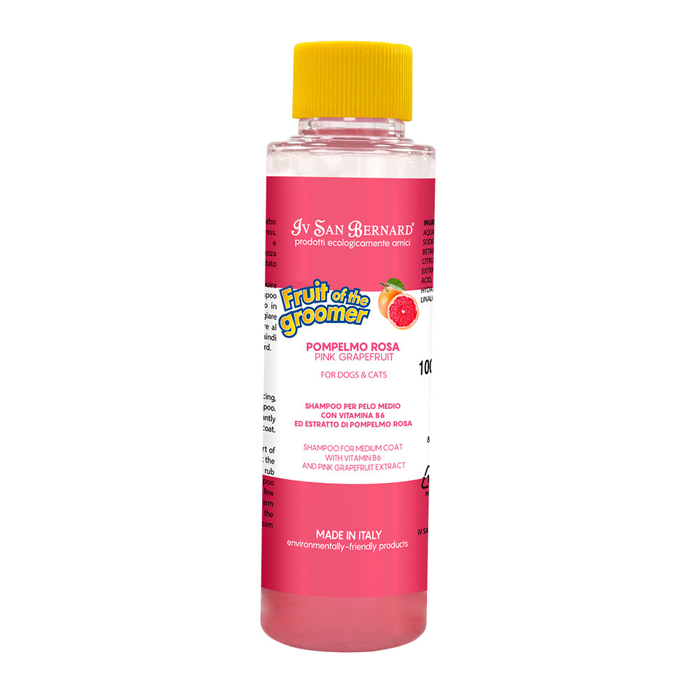 Шампунь для шерсті середньої довжини із грейпфрутом Iv San Bernard Pink Grapefruit 100 мл