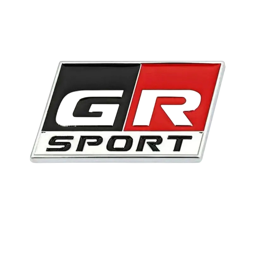 Емблема GR Sport для Toyota хром 70х37 мм метал (на скотчі), фото 1